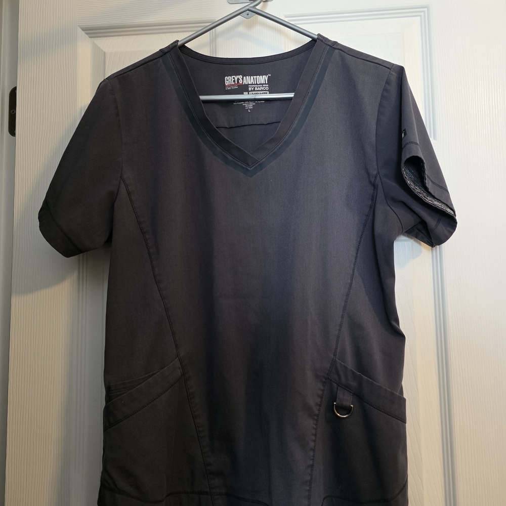 Grey's Anatomy Charcoal Scrub Top